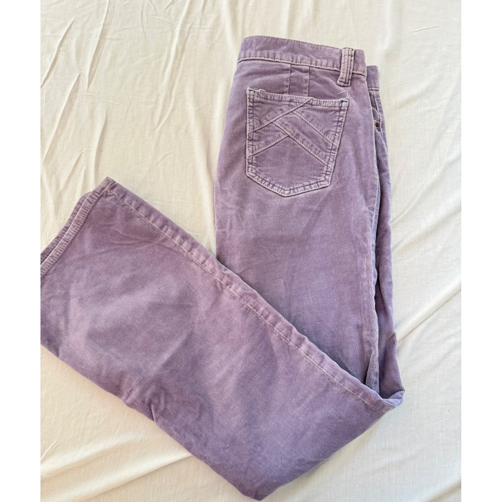 Gap Ultra Low Rise Stretch Corduroy Pants Purple Bootcut Vintage 2005 SPR05